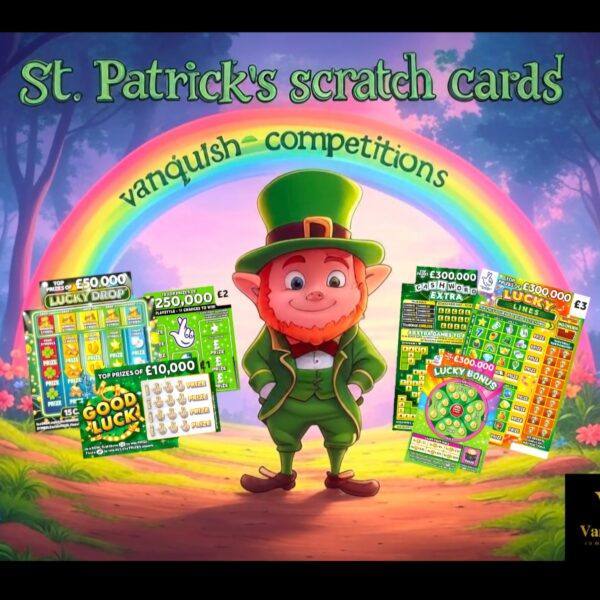 £100 Worth of scratch cards to celebrate ST Patricks days, will you have the luck of the Irish?