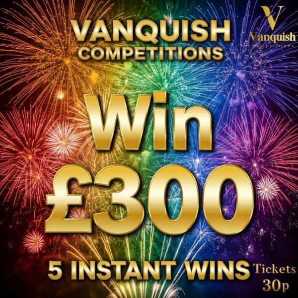 £300 tax free cash plus 5 instant wins just 30p a ticket