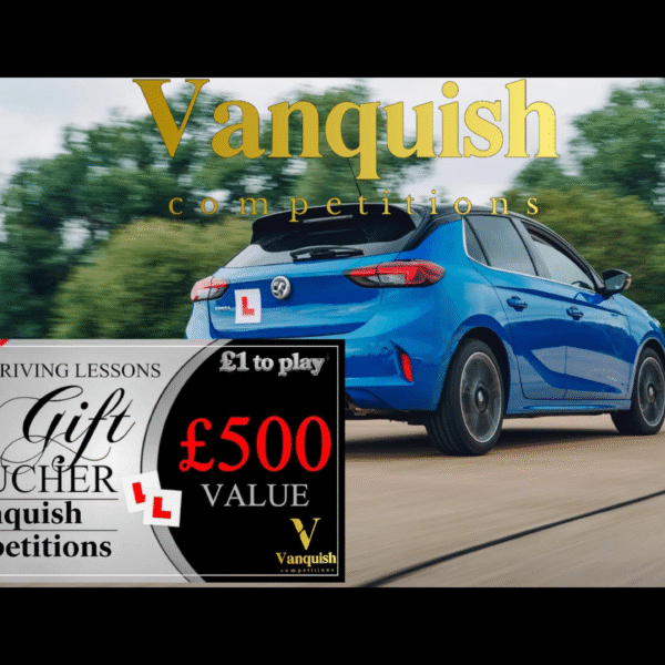 £500 worth of driving lessons at a driving school of your choice