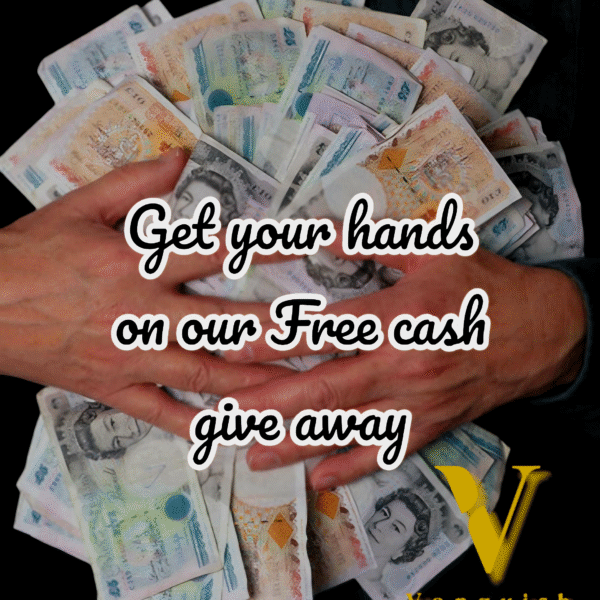 Get your hands on our free cash give away £300 plus 5 free instant wins