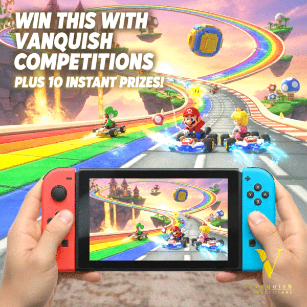 Win a Nintendo switch console plus Mario cart