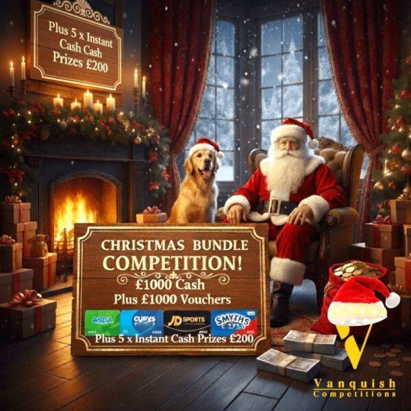 Christmas Bundle £1000 tax-free cash, £1000 vouchers 5 x £200 instant cash