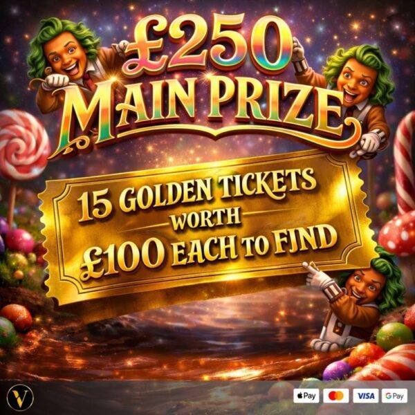 £250 END PRIZE PLUS £1500 IN CASH INSTANT WINS