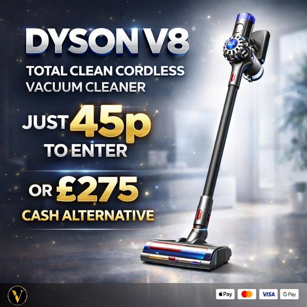 DYSON V8 OR £275 CASH ALTERNATIVE FOR 45P