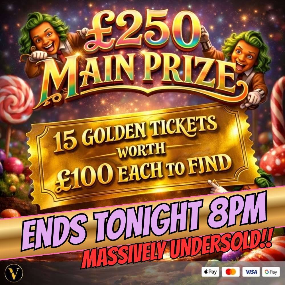 £250 END PRIZE PLUS £1500 IN CASH INSTANT WINS