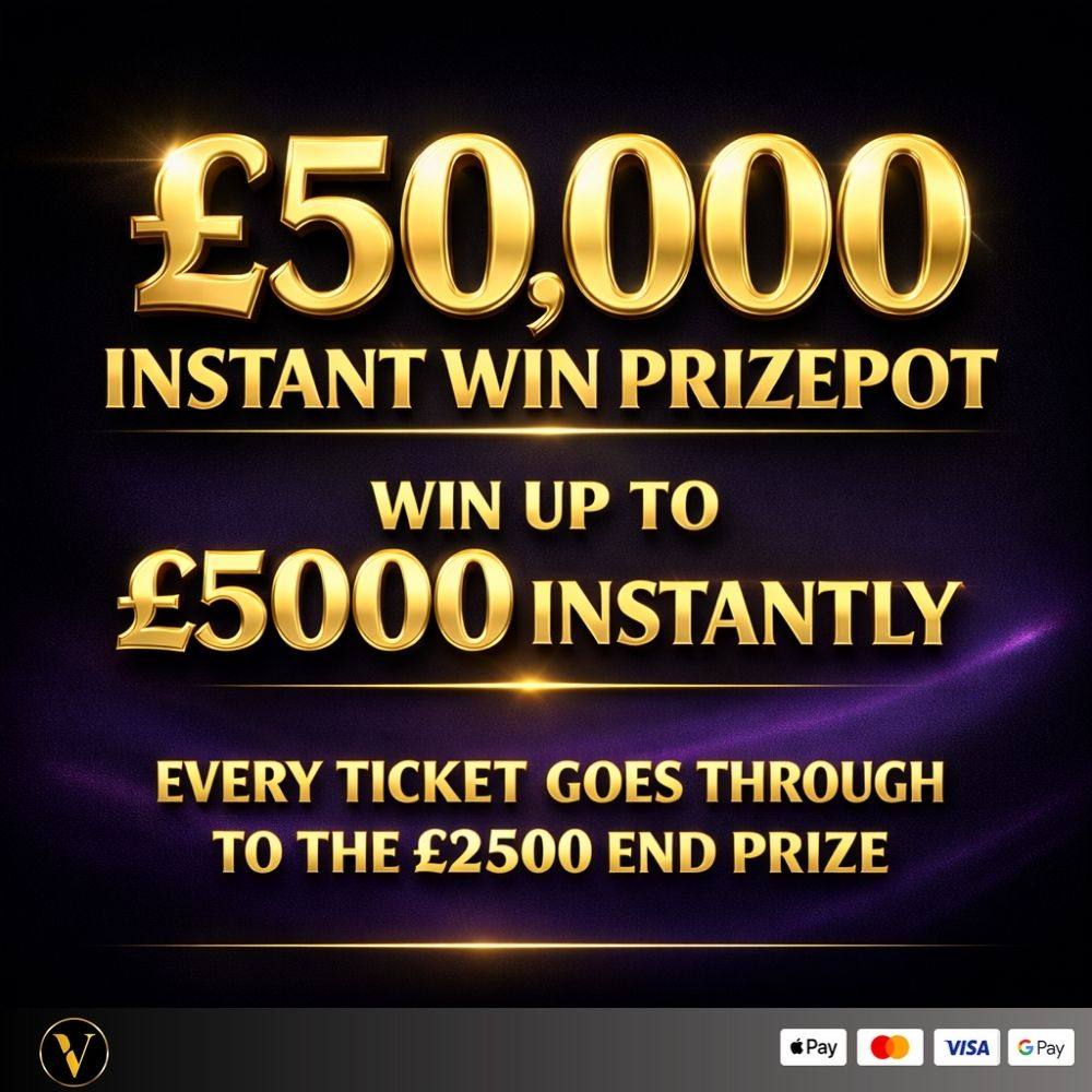 £50,000 INSTANT PRIZEPOT PLUS £2500 MAIN PRIZE