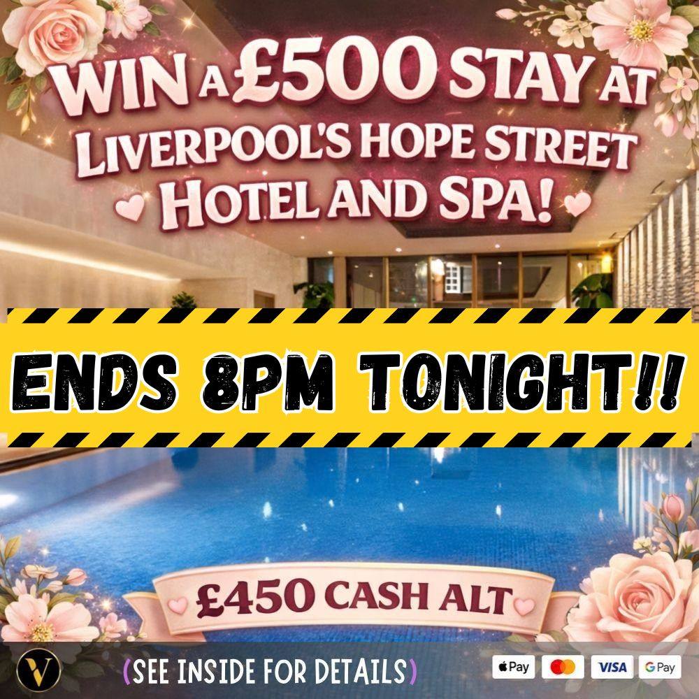 £500 STAY AT LIVERPOOLS HOPE STREET HOTEL AND SPA OR £450 CASH
