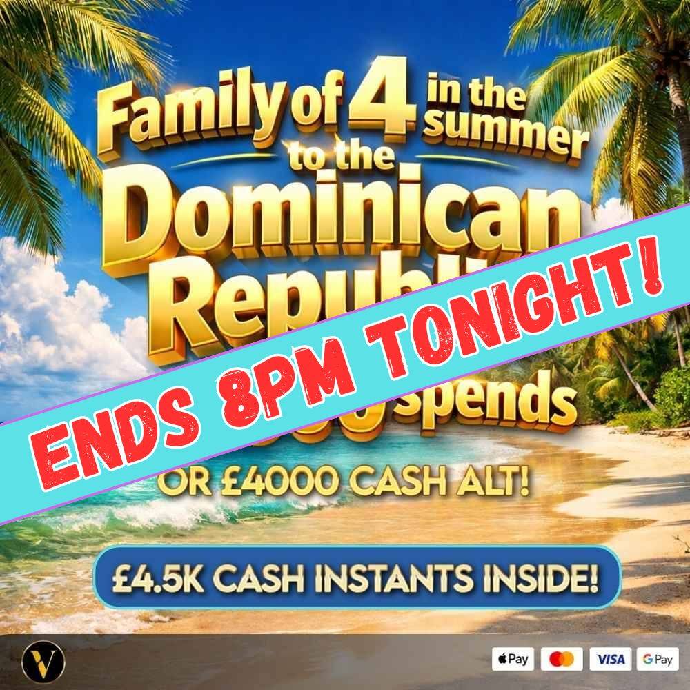 FAMILY OF 4 TO THE DOMININCAN REPUBLIC PLUS CASH INSTANTS
