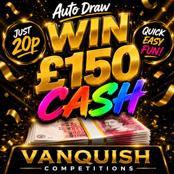 AUTODRAW WIN £150 CASH FOR JUST 20P!
